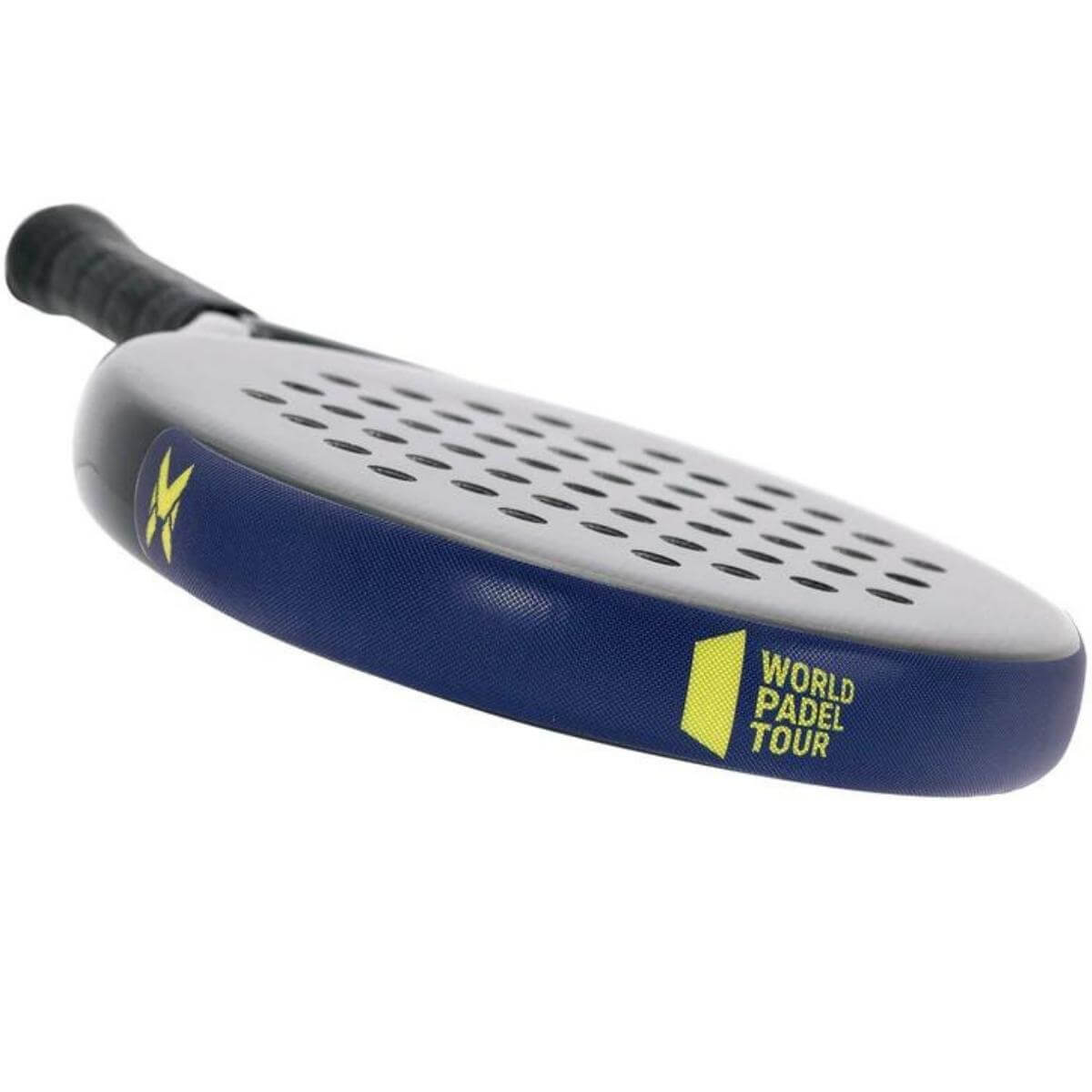 Protector Padel Nox Azul Marino logo Amarillo - Imagen 2